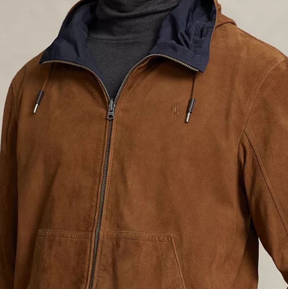 BRAND NEW MEN'S POLO RALPH LAUREN SUEDE REVERSIBLE JACKET